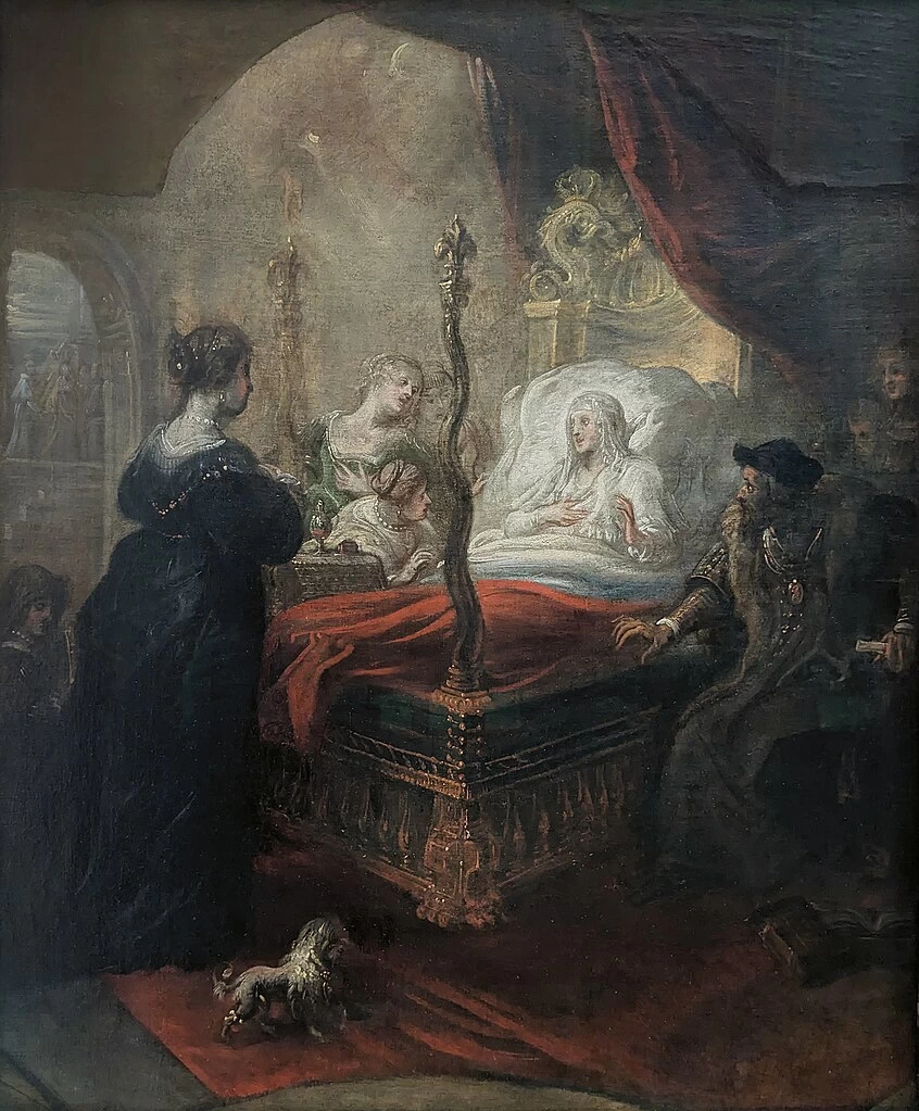 San Francesco di Paolo profetizza un figlio a Luisa di Savoia - Museo del Louvre, Parigi